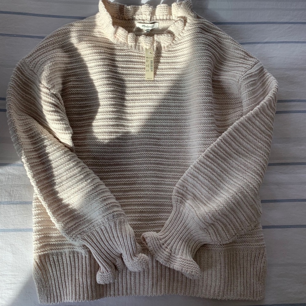 Madewell Oatmeal sweater, M, NWT!